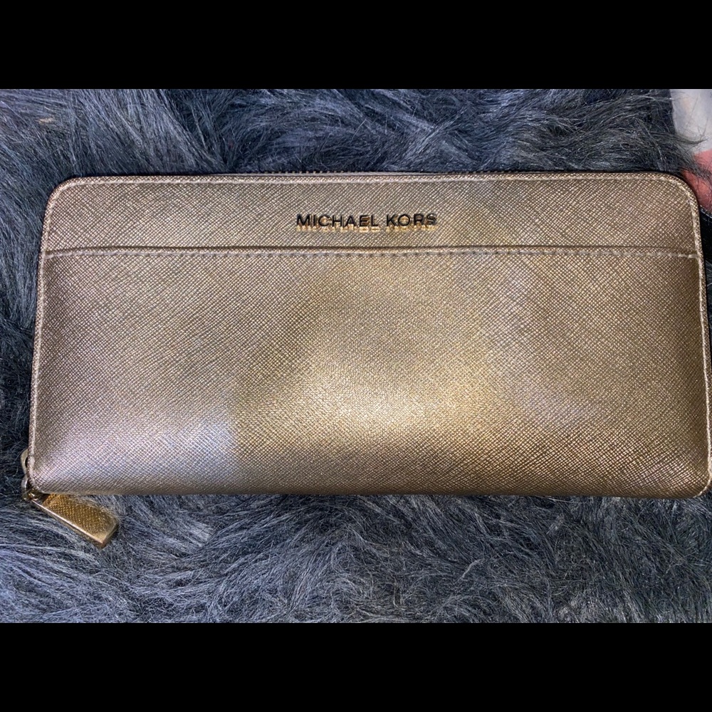 Gold Micheal Kors Wallet
